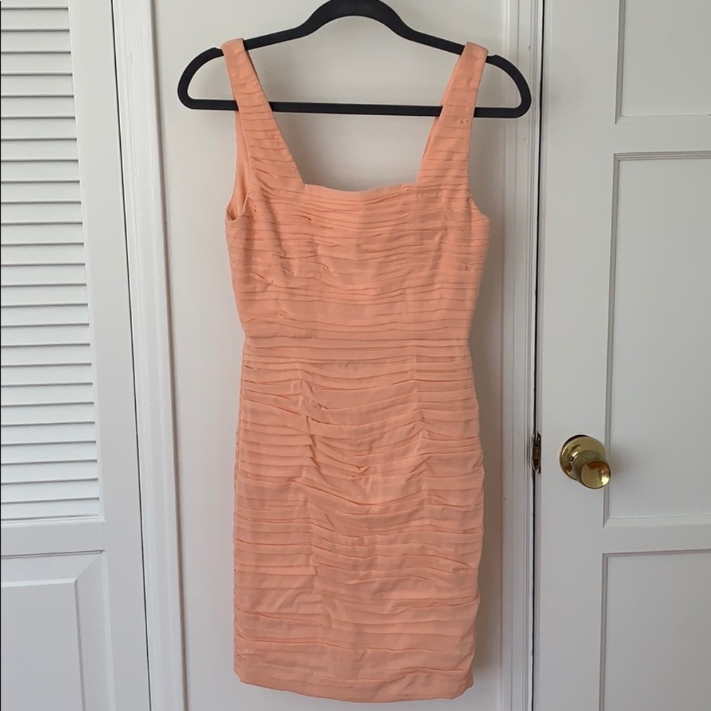 Alice + Olivia Peach fitted dress